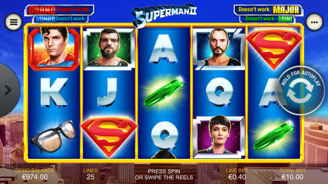 Jackpot Hand Pay Live Play On Superman The Movie Slot Machine With Bonus Youtube