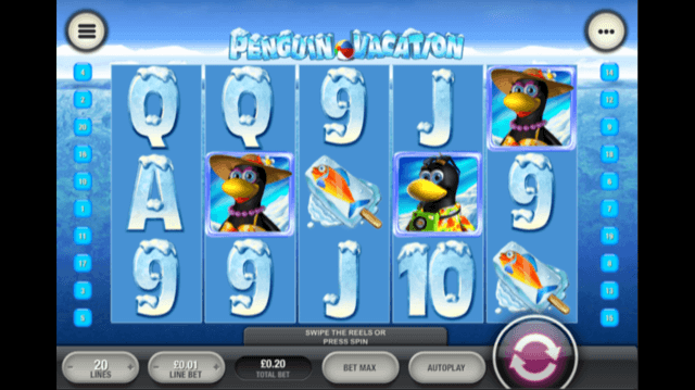 Penguin vacation slot machine
